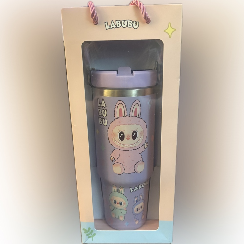 Labubu Character Lavender Travel Mug
